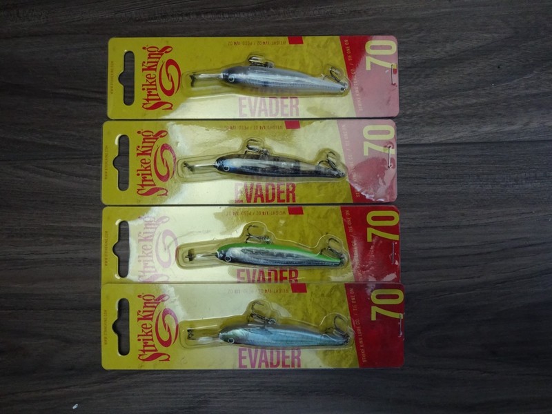 4 Strike King Evader 70 Crankbaits Lures