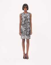 Zimmermann Silk Mini Dress Floral Rose Print Monochrome Grey Mini Sexy Size S
