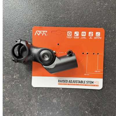RFR Raised Adjustable Stem MTB Vorbau 31,8mm Aluminium schwarz 80mm
