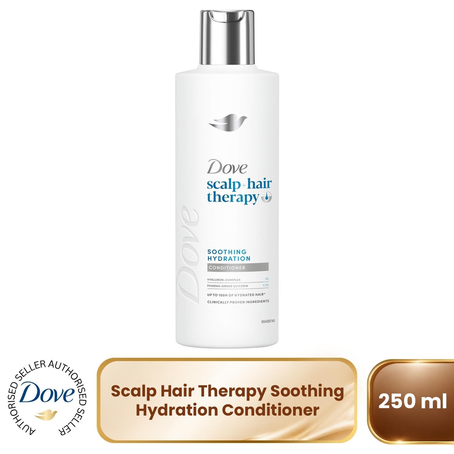 Dove Scalp + Hair Therapy Soothing Hydration Conditioner 250ml Dry Hair - Image 3
