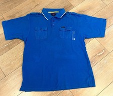 VTG Mecca USA Polo Shirt Men 2XL XXL Blue Since Day One Hip Hop Streetwear Y2K