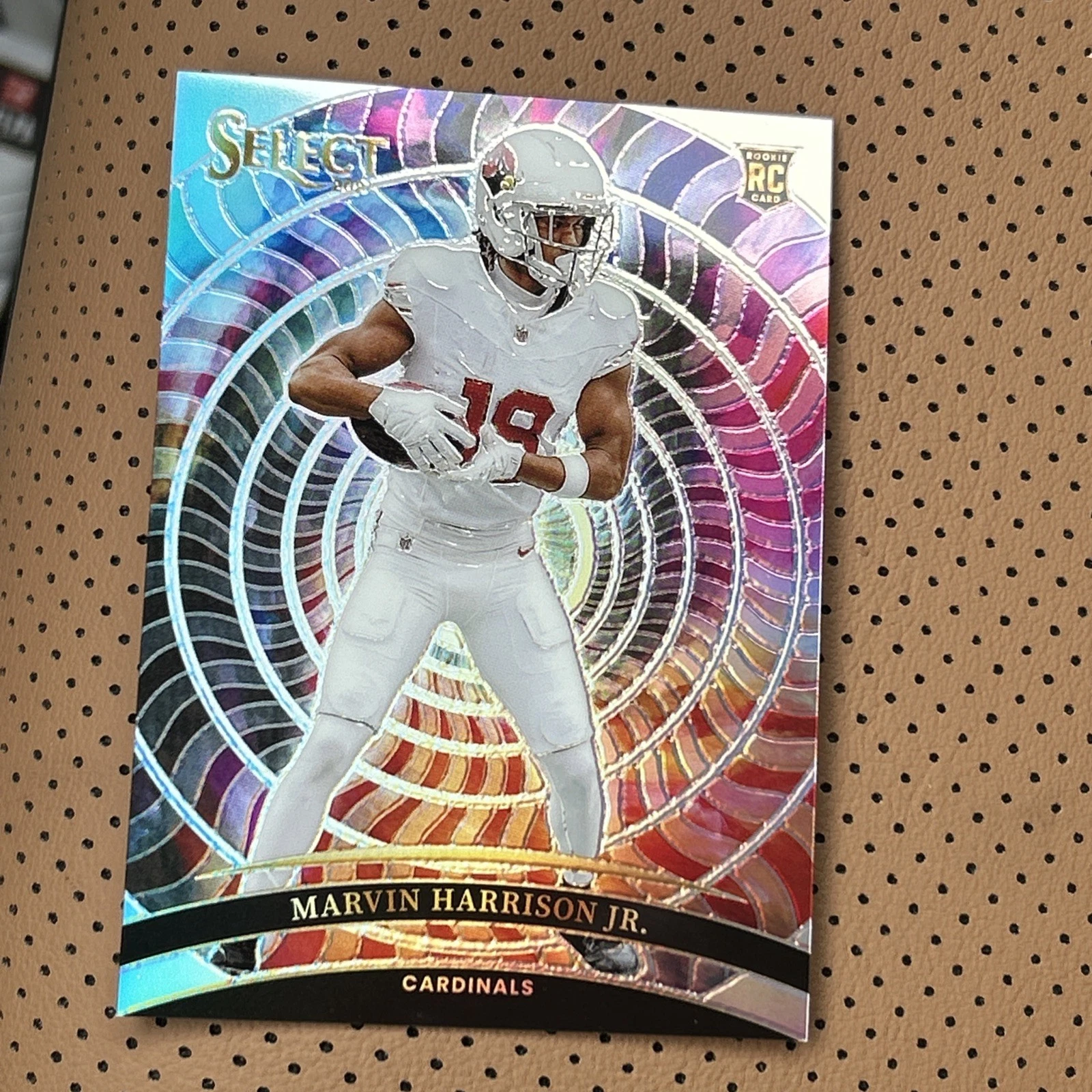 MARVIN HARRISON JR 2024 Panini Select Color Wheel Prizm Rookie Case Hit SSP SP