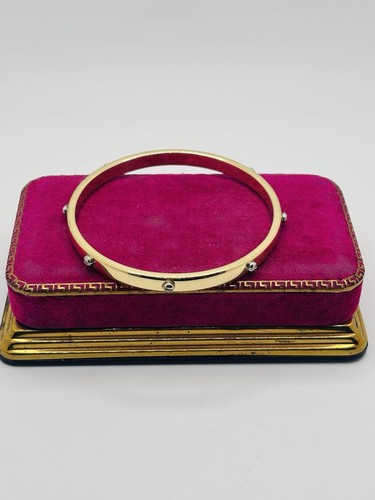 Vintage Nachlass Schmuck Gold & Silber Armreif Armband Schraubendreher Design 7,75" - Bild 1 von 12