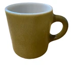 Avocado Coffee Mug Vintage Hazel Atlas MCM Retro Orange Peel Textured Cup * READ