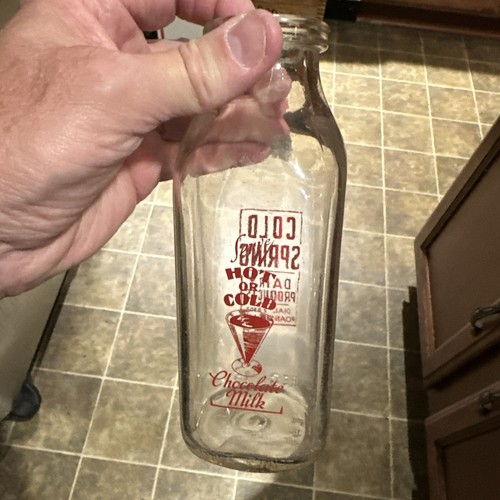 Cold Spring Dairy Products ACL Pint Milk Bottle Roanoke Virginia VA - Picture 6 of 12