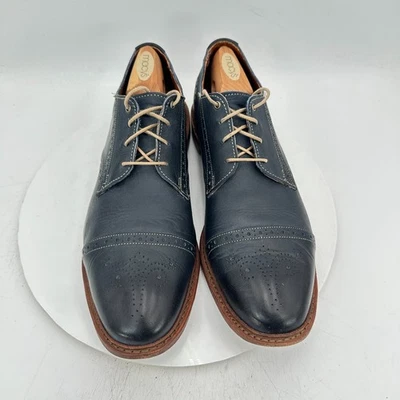 Oxford Leather Upper Blue Dress Shoes for Men for sale | eBay display picture 2