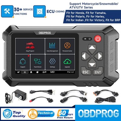 OBDPROG Moto100 Full System Motorcycle OBD2 Scanner Tool For Harley/Yamaha/HONDA