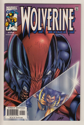 US Marvel  WOLVERINE Vol.I #155  Rob Liefeld  2000  (Hulk #340 Hommage) DEADPOOL