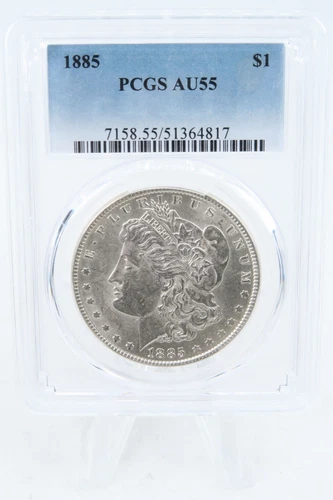 1885-P PCGS AU55 Morgan Dollar Business Strike
