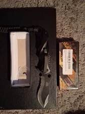 M-TECH XTREME BALLISTIC BLACK TACTICAL FLIPPER POCKET KNIFE