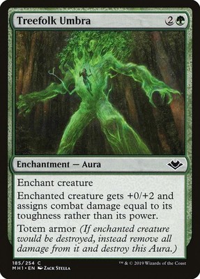 MTG Magic the Gathering Treefolk Umbra (185/405) Modern Horizons LP