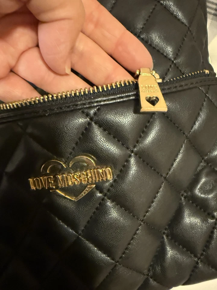 Love Moschino Mochila Cuero Acolchado Negro - Auténtica Foto 4 de 4
