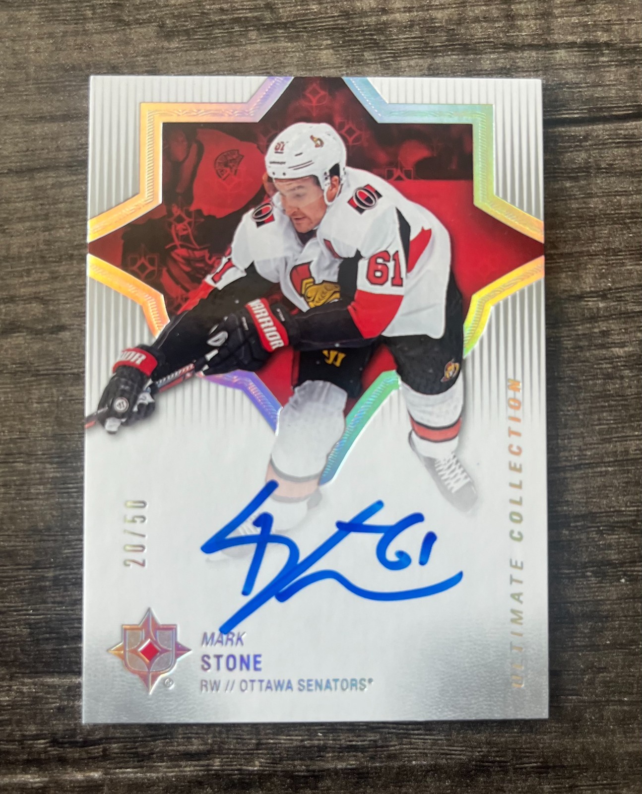 2018-19 Upper Deck Ultimate Collection - Mark Stone #23 Autographs /50 (AU)