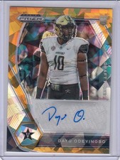 * DAYO ODEYINGBO * 2021 PRIZM GOLD ICE REFRACTOR HOLO DRAFT PICKS AUTO RC