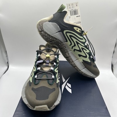 NEW REEBOK X  Zig Kinetica 2 Sneakers,Green, Gray,Unisex SZ: 6M, EU: 37.5, (NIB)