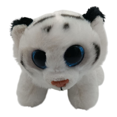 Stofftier weißer Tiger Tundra Velvety 2019 TY sitzend ca 12 cm Glubschies