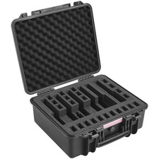Hard Pistol Cases with Pre-cut PU Foam Lining Waterproof Dustproof Hard Gun Case