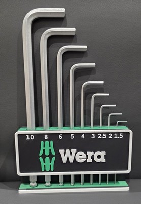 Wera Inbusschlüsselhalter Wandmontage Tischmontage Sechskantschlüssel Organizer Rack