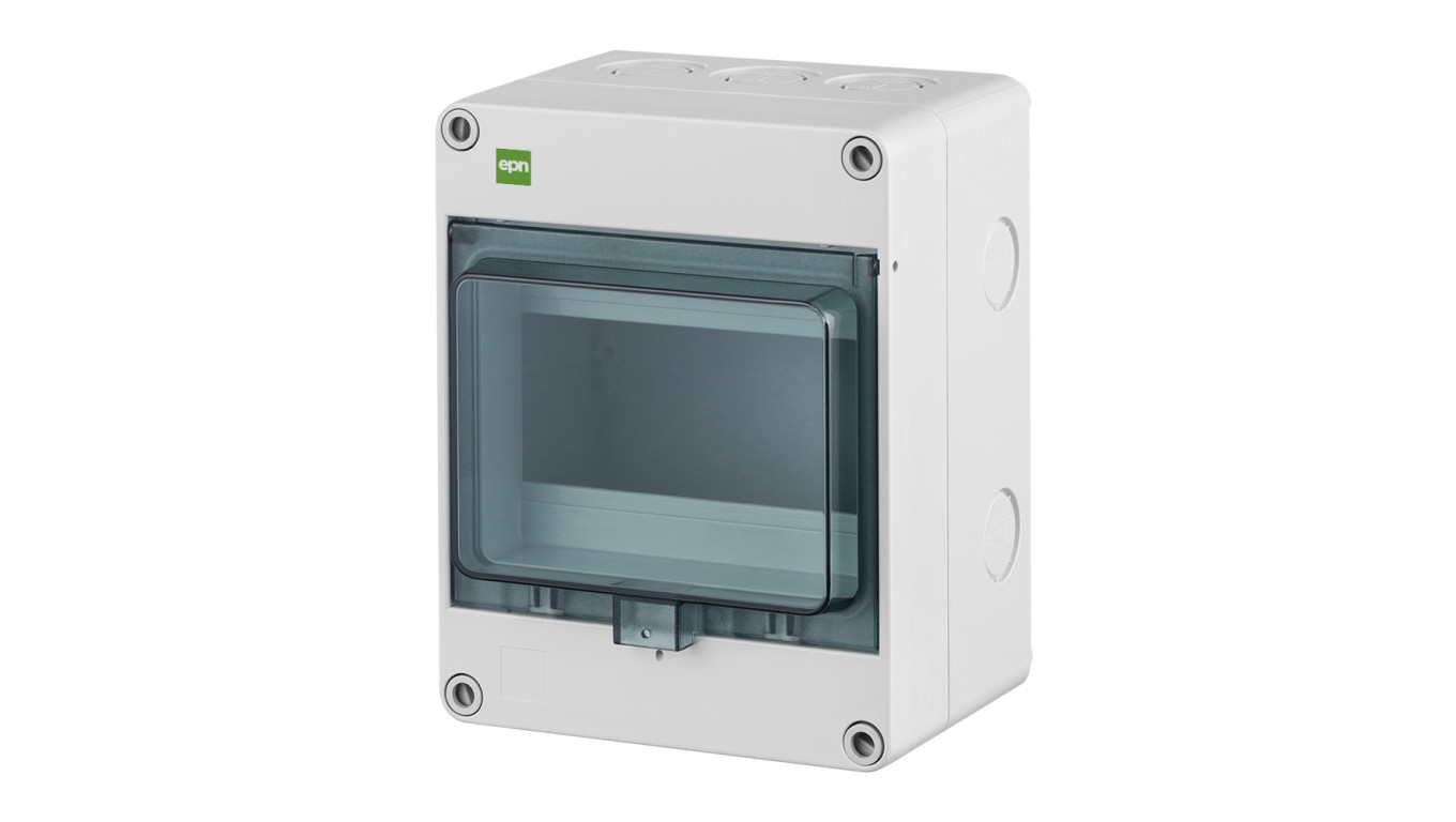 Hermetic switchboard HERMETICA RN 1x6 400V AC 1000V DC terminal N smoke IP65 2