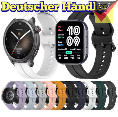Silikon Armband für Amazfit Balance, GTR, Stratos,Bip, Cheetah, T-Rex 3 Pro 48mm