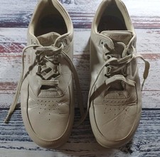 SAS Time Out Walking Shoes Women's 8.5 M Beige Leather Comfort Lace Up USA Made