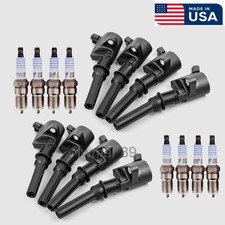 8set For Ford F150 5.4l 4.6l Motorcraft Ignition Coil Dg508 Spark Plug