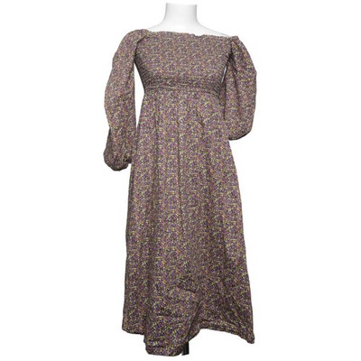 J.Crew, Maxikleid, Größe: XS, Lila/Mehrfarbig, Baumwolle, Damen #BMl