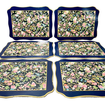 Kleeblatt V&A Collection 6er Set Floriana Platzsets Tischsets 28x20cm