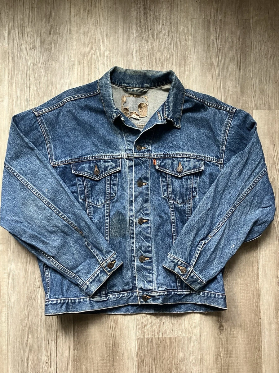 vintage mens levi jean jacket products for sale | eBay