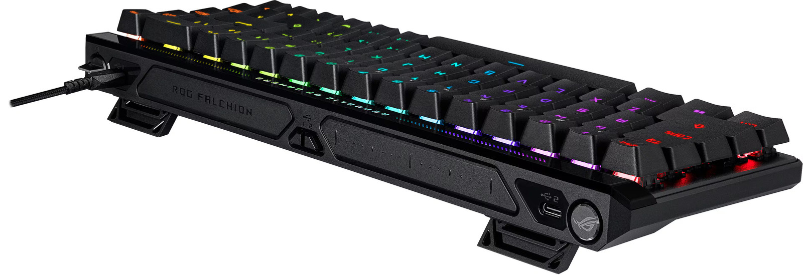 ASUS - ROG Falchion Ace 65% Wired Analog Gaming Keyboard with ROG HFX Magneti...