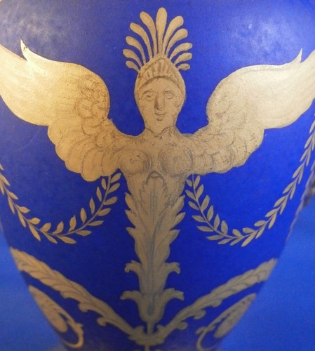 Antique 20thC Nymphenburg Porcelaine Bleu Doré Coffee Pot Service Kanne Allemand - Photo 8 sur 15