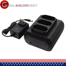 3-Slot Battery Charger Cradle Adapter for Zebra MC9300 MC930B MC930P Scanners