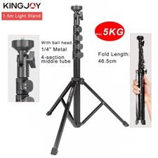 KINGJOY 1.55m Light Stand Tripod for Photo Studio Fresnel Tungsten Light Tripods