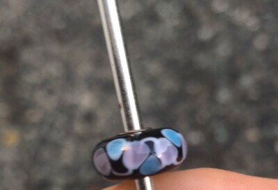 Original Trollbeads Unique- Ooak  Charm-Bead LAA 925S Sammlerstück