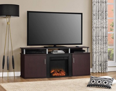 Fireplace Tv Console Electric Heater Stand Media Entertainment
