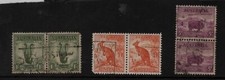 Australia British Commonwealth King George VI Stamp Pairs SG146 SG189 SG228 VFU
