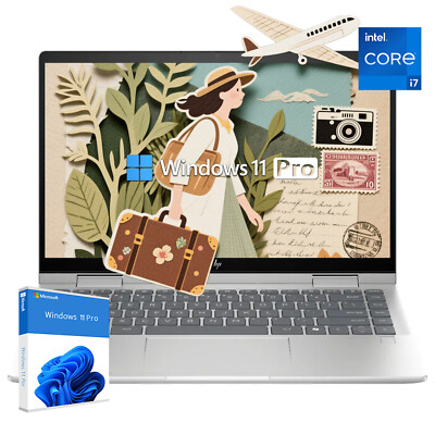 HP 15.6'' Touch Laptop computer Win11Pro 10-core i7-1355U Up To 64GB RAM 4TB SSD