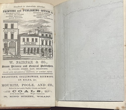 HANDBOOK TO AUSTRALASIA by William Fairfax 1859 - Picture 4 of 16