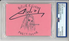 BILLIE EILISH SIGNED PARTY FAVOR ALBUM FULL OLD SIGNATURE AUTOGRAPH PSA DNA COA