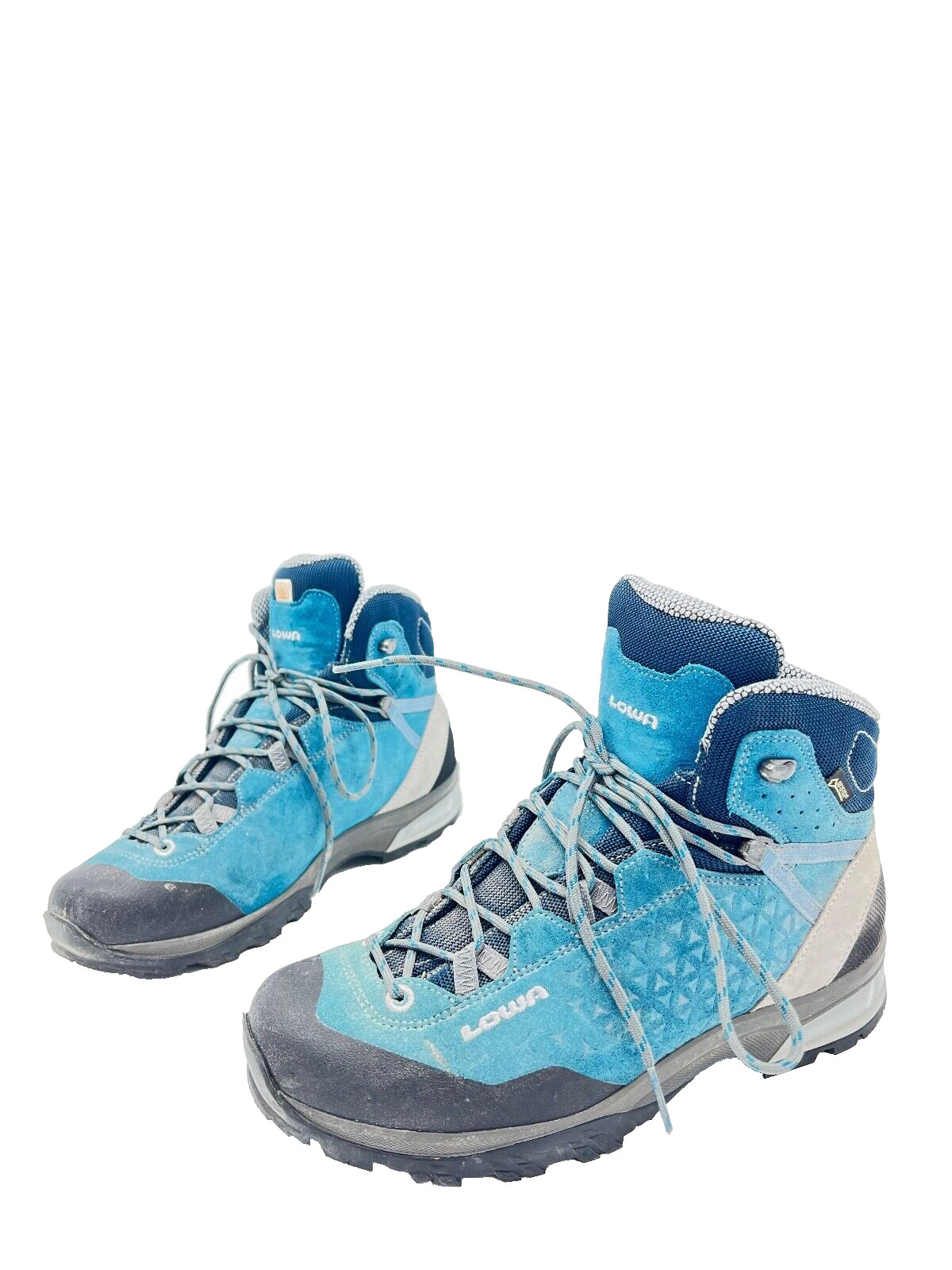 LOWA SASSA GTX MID Bota De Trekking Azul Para Mujeres T.39 1/2 US.7,5 UK.6