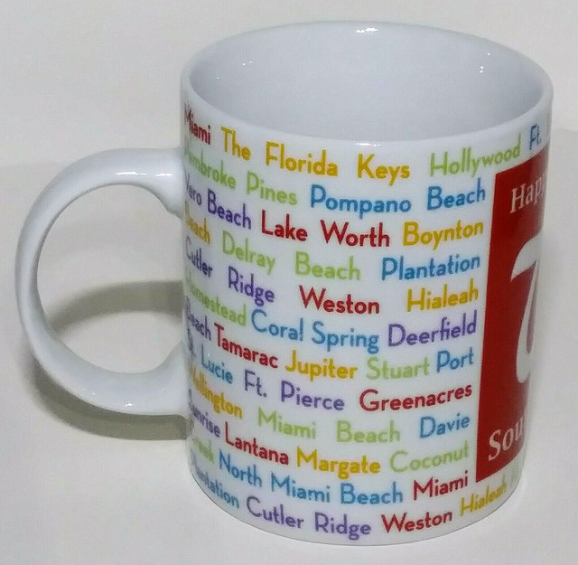 Walgreens Coffee Mug Happy Holidays South Florida Ceramic White Tea Cup