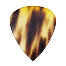 Black & White Buffalo Horn Guitar Pick - 1.5 mm - 351 - Handmade Exotic Plectrum
