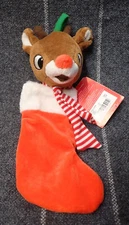 Rudolph The Red Nosed Reindeer Christmas 9" Prestige Toy Co Stocking - NWT