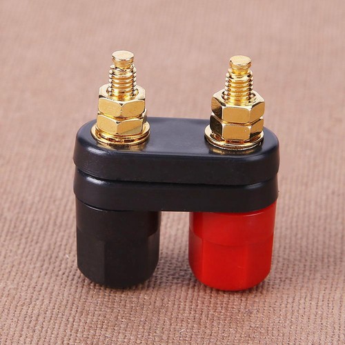 1pc Amplifier Speaker Banana Plug w/ Couple Terminals Red+ Black Connector - Bild 3 von 10