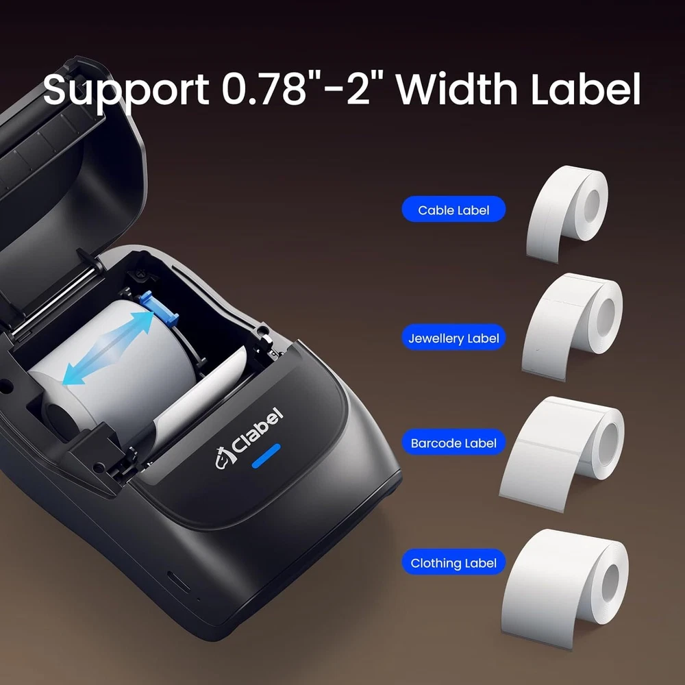 Label Maker Machine with Tape: 221B Thermal Inkless Label Printer 2 Inch Label Maker Machine with Tape: 221B Thermal Inkless Label Printer 2 Inch