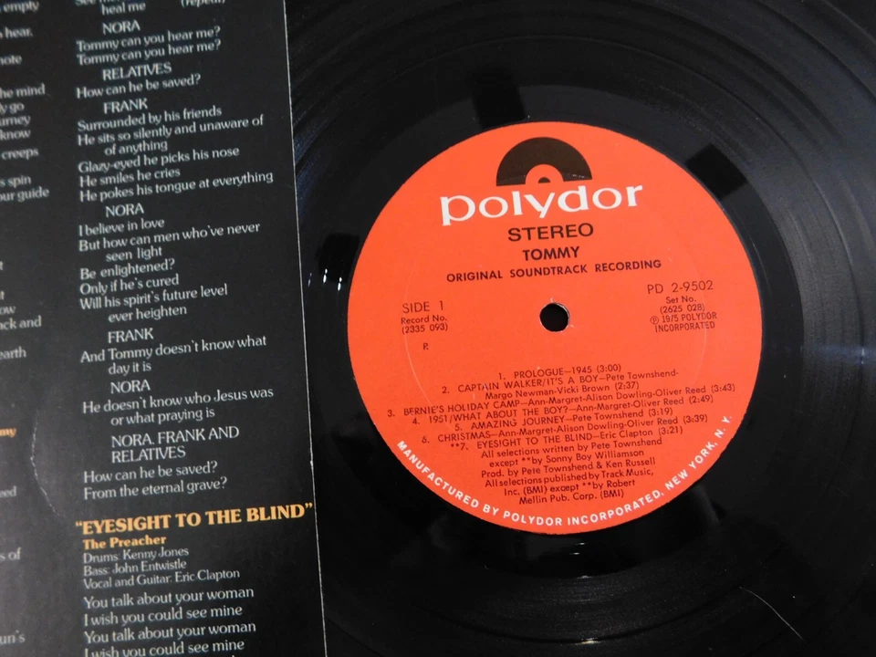 TOMMY ORIGINAL SOUNDTRACK DBL LP THE WHO ELTON JOHN TINA TURNER Foto 4 de 4