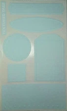 Mrs Grossman Textured Tags GLACIER BLUE Stickers Vintage retired 2003