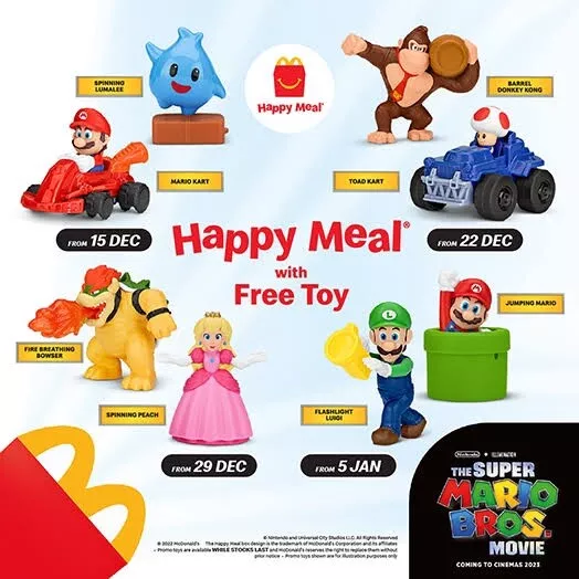 2022 McDONALD'S Mario Kart Nintendo Happy Meal Toys or Set