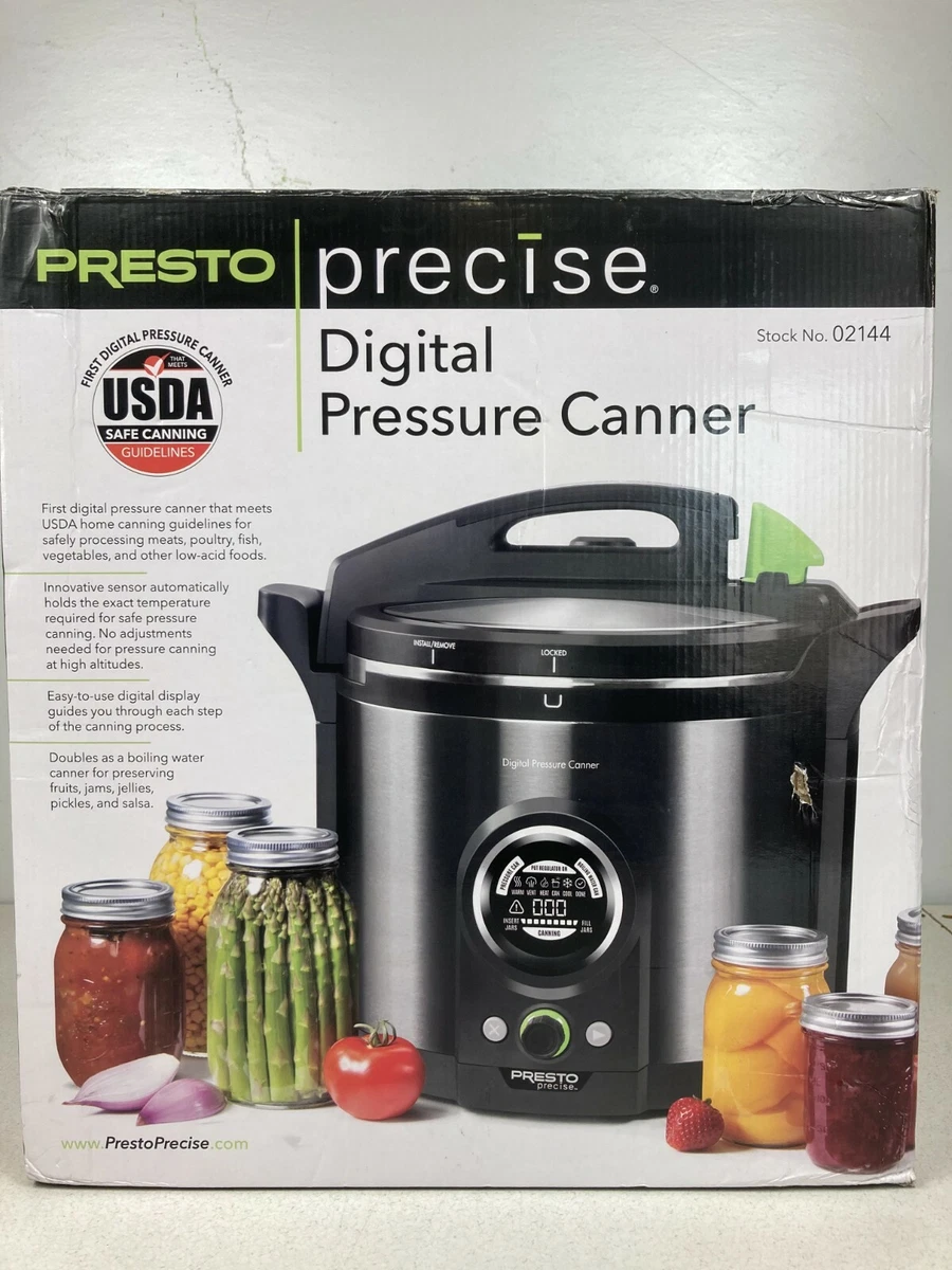 Presto 12 Quart Precise® Digital & Electric Pressure Canner. Model #02144  75741021447