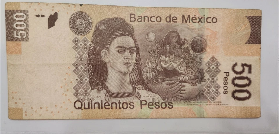 BILL  QUINIENTOS (500) PESOS RIVERA MEX. D.F. 15  ENERO 2017 SER. BF   E1359402 - Image 2 of 2
